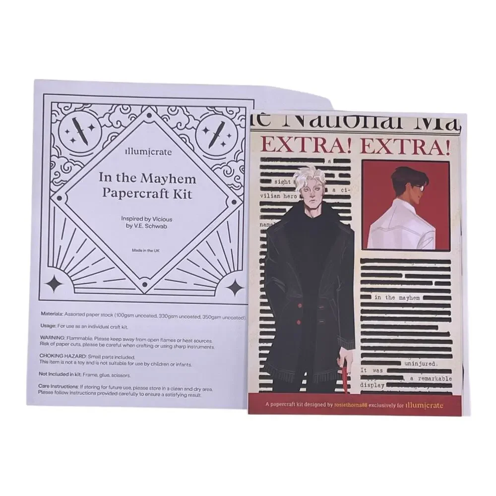 Illumicrate Vicious Papercraft Kit - V.E. Schwab June 2026 Subscription Box Item